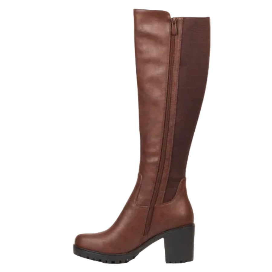Butterfly Feet Noel 2 High Ladies Boot Chocolate.