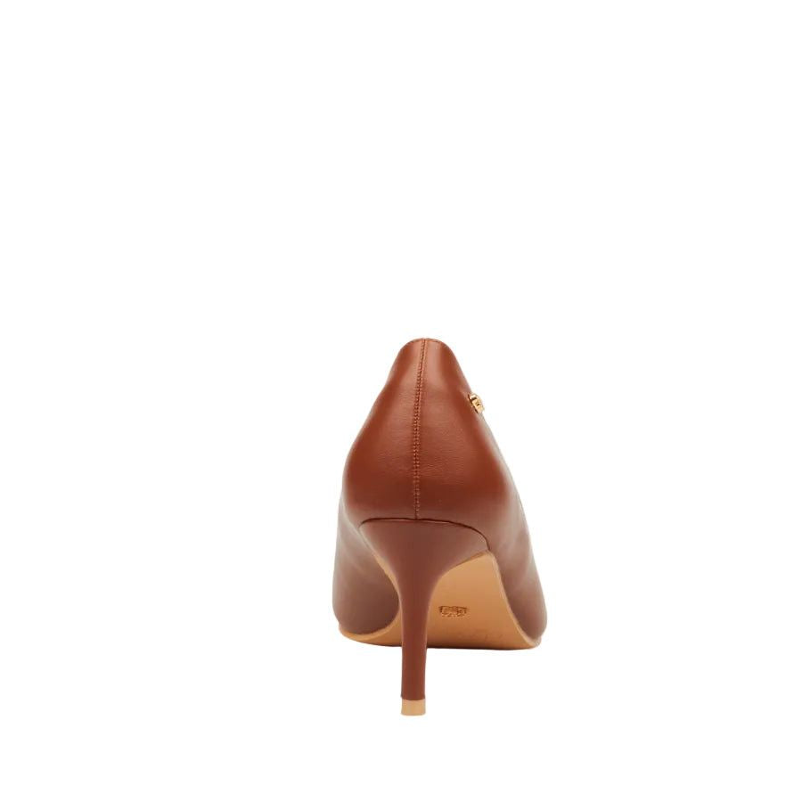 Miss Black Nola 6 High Courts Faux Leather Tan.
