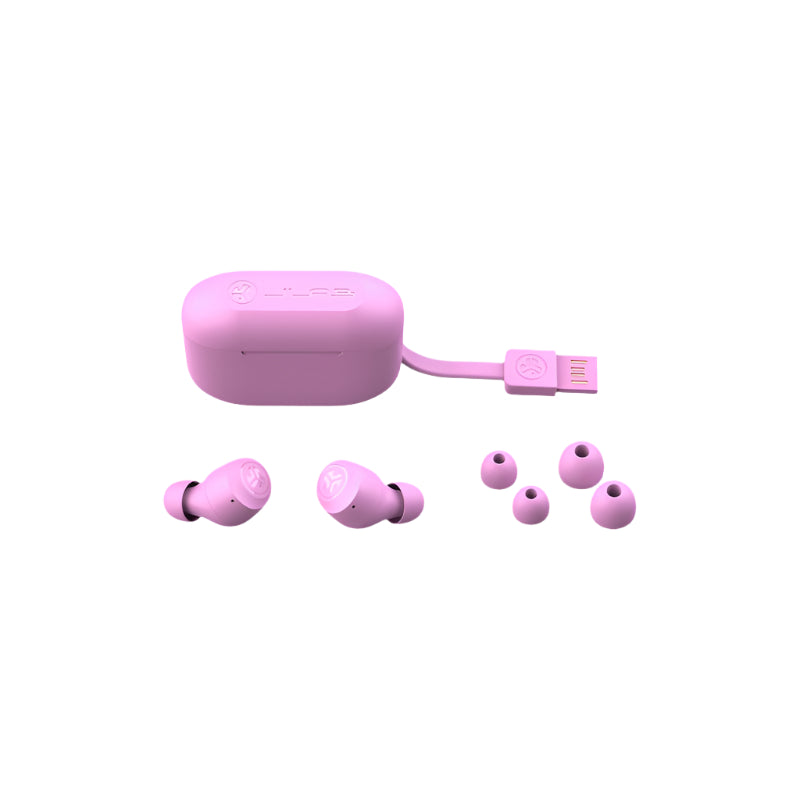 JLAB Go Air Pop True Wireless Bluetooth Earbuds + Charging Case | Lilac