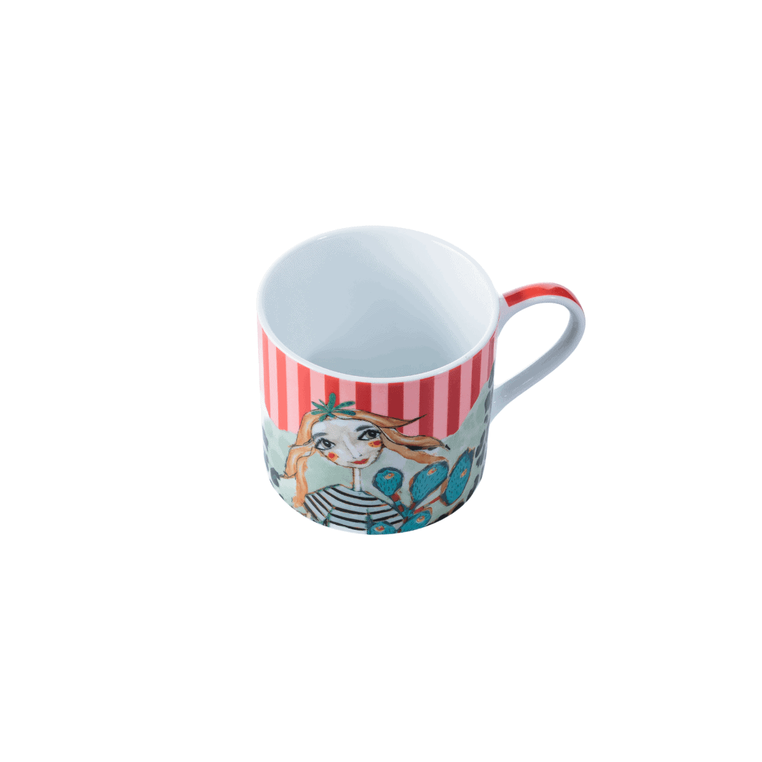 Olivia Princess Mug Pink 300ml OL-0000291.