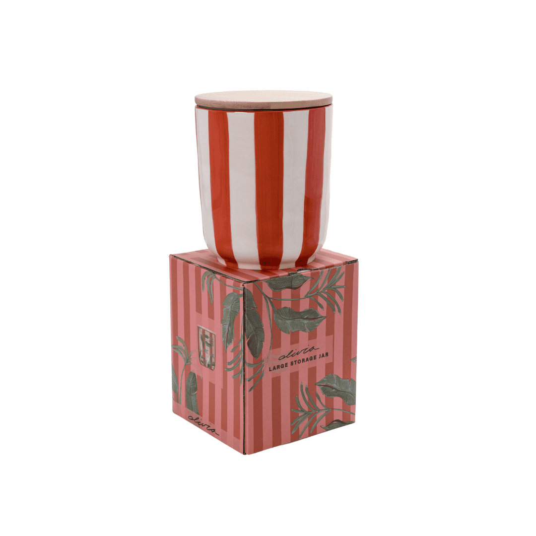 Olivia Princess Storage Jar Large Pink 1000ml OL-0000314