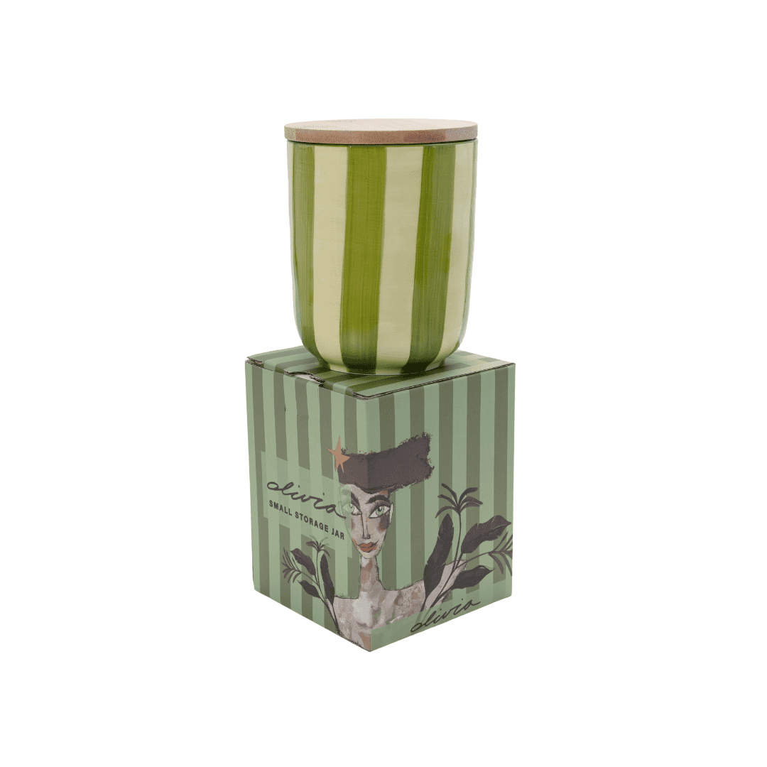 Olivia Princess Storage Jar Small Green &nbsp; 600ml OL-0000315
