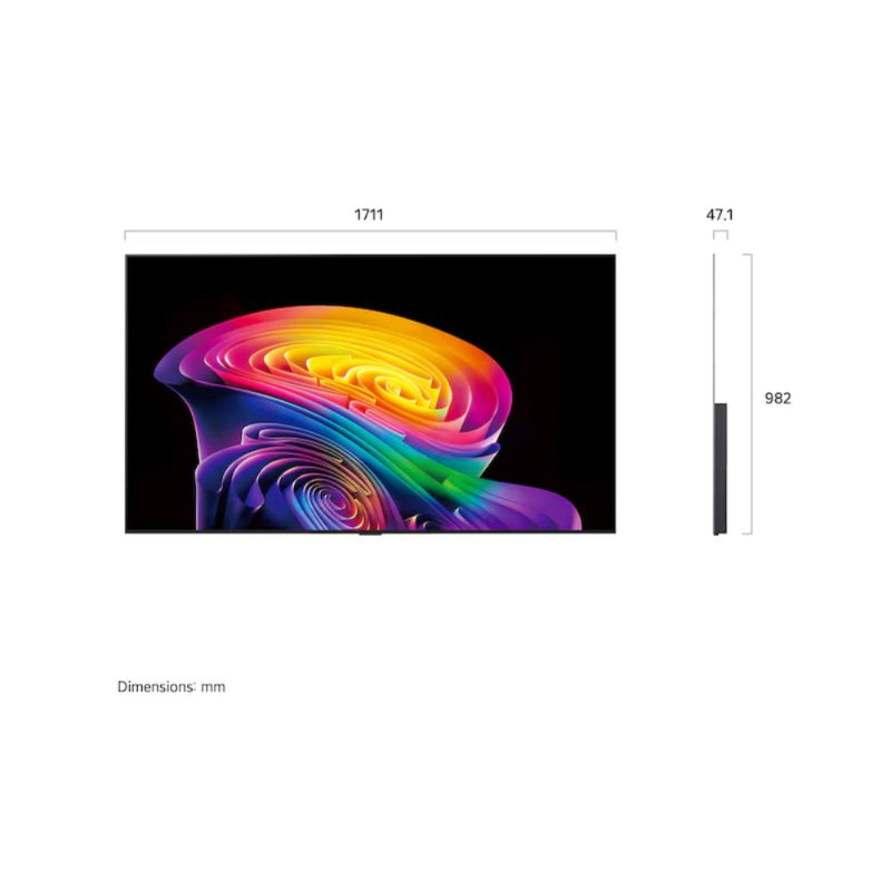 LG 77″ OLG 77-inch OLED evo AI C6 4K Smart TV (2026) with AI Magic Remote OLED77C66LA.