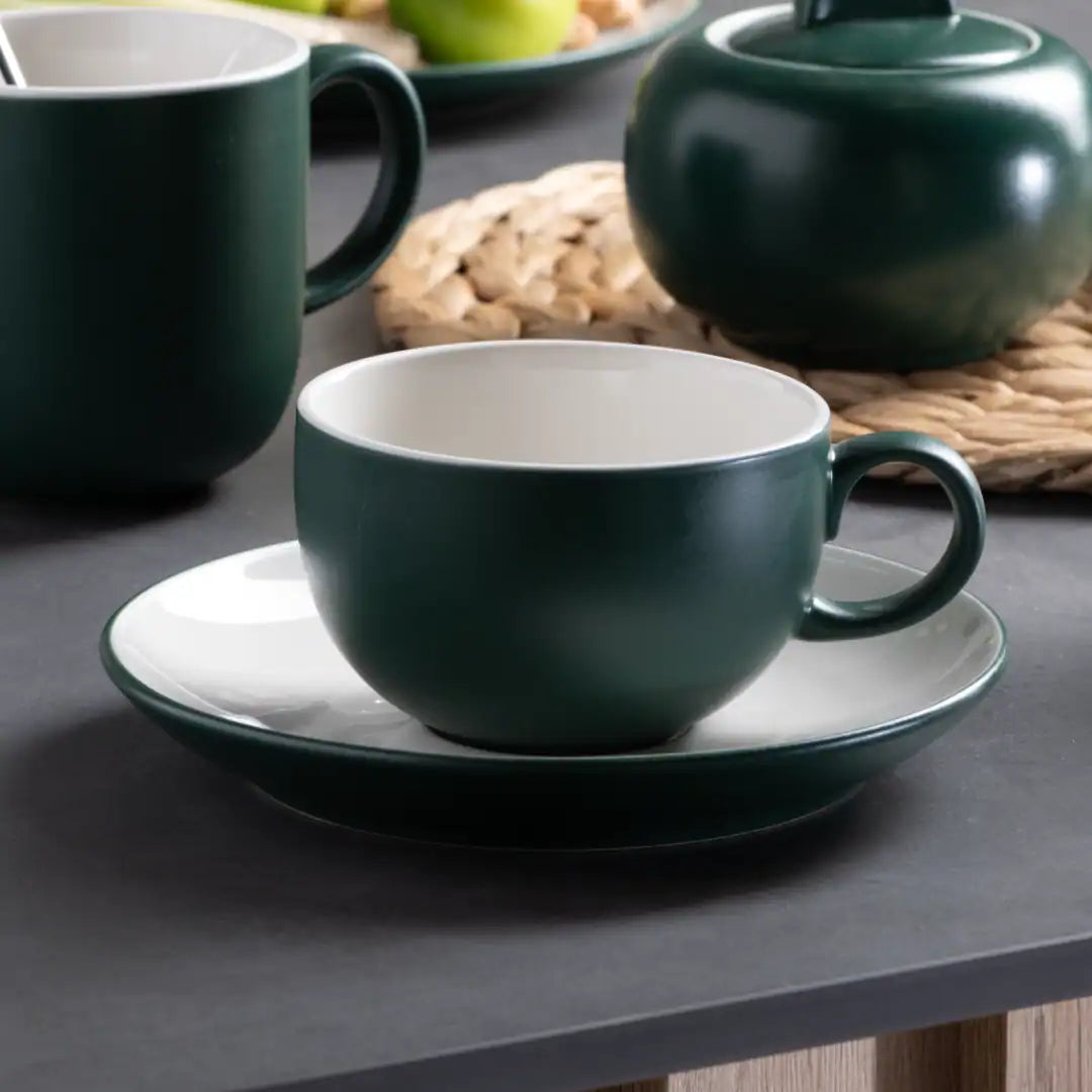 Omada Armonia Green Cup & Saucer 230ml OM-000254
