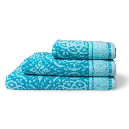 Glodina LaVida Damask Collection Towel Multi Peacock 500gsm