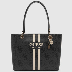 Guess Black Logo Noelle Small Tote Bag (7991242588249)