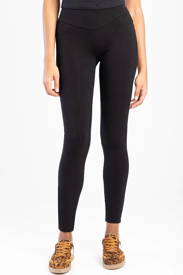 Sissy Boy Womens Peaches Sculpt Knit Shaper Jegging-Black P21063/FB4159