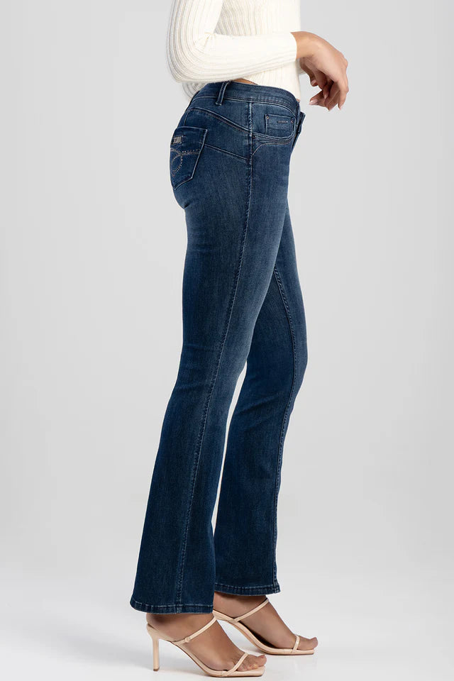Sissy Boy Ladies Southern Bumbooster Bootleg Jean-Dark Vintage P24845
