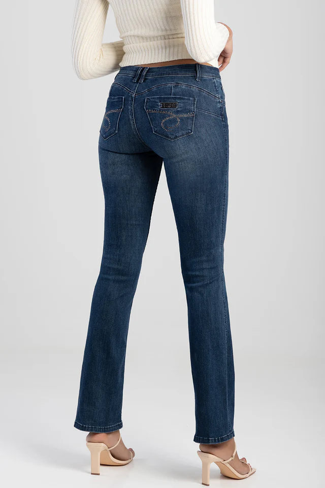 Sissy Boy Ladies Southern Bumbooster Bootleg Jean-Dark Vintage P24845