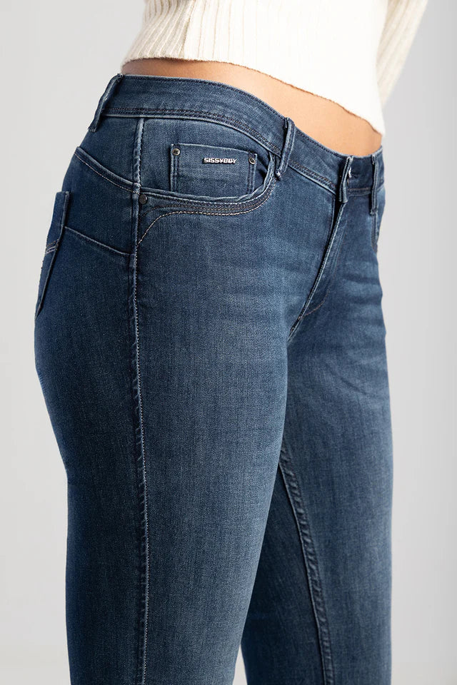 Sissy Boy Ladies Southern Bumbooster Bootleg Jean-Dark Vintage P24845