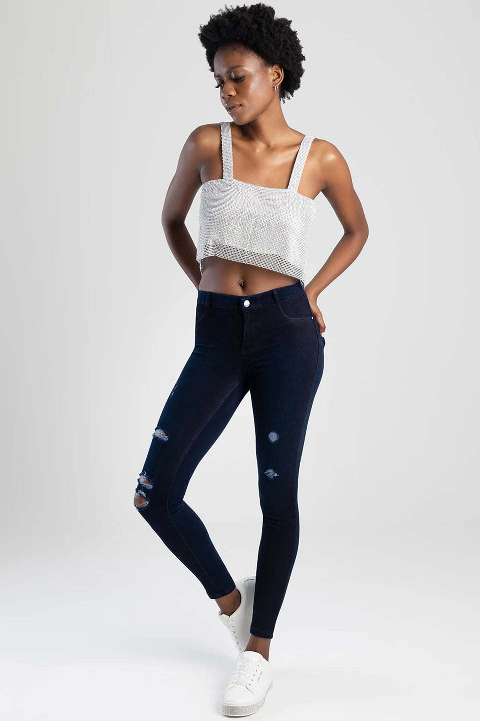 Sissy Boy Cassie Knit Jeggings -Blue Black P30803