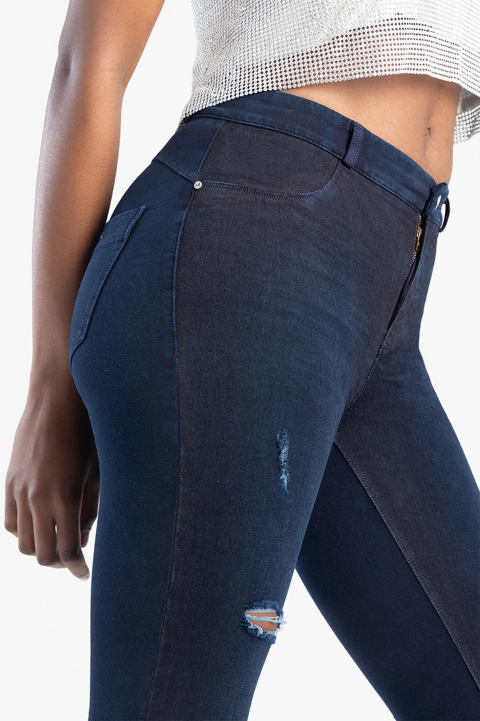 Sissy Boy Cassie Knit Jeggings -Blue Black P30803