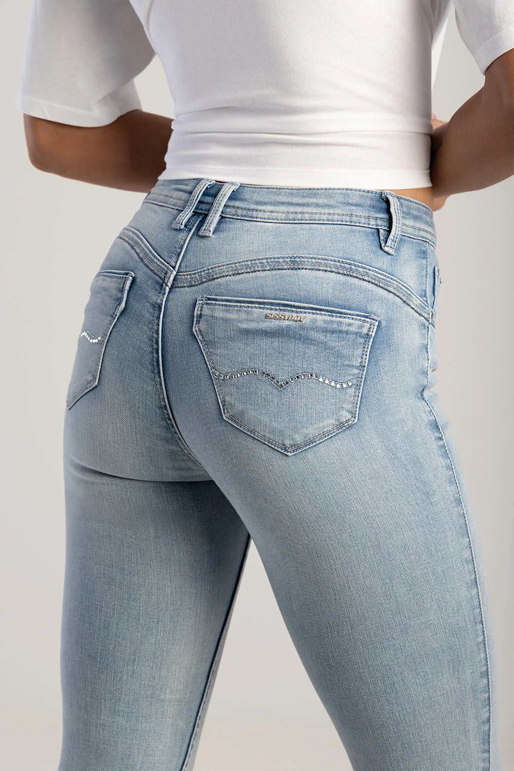 Sissy Boy Zoey Mid Waist Basic Skinny Light Vintage P31799