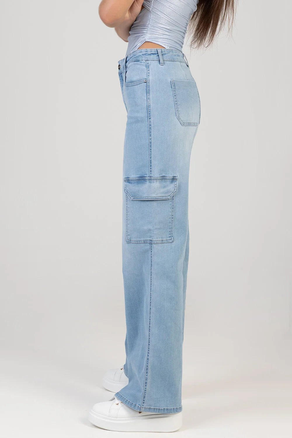 Sissy Boy Colleen Wide Leg Jeans-Light Vintage P33097