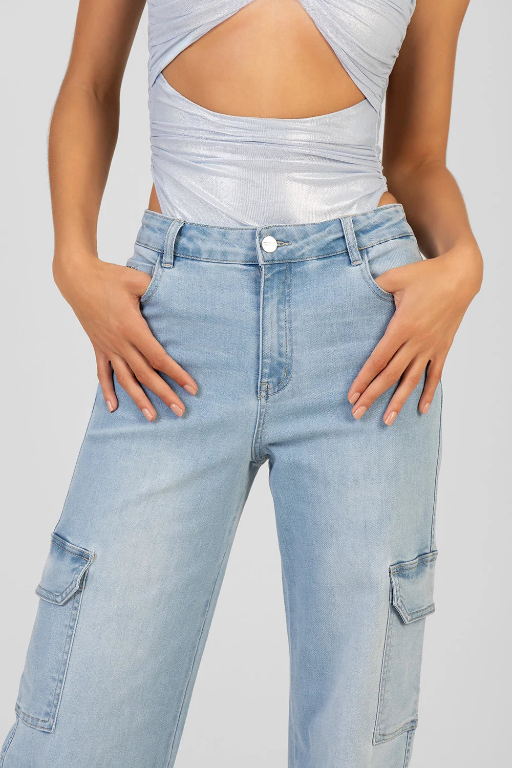 Sissy Boy Colleen Wide Leg Jeans-Light Vintage P33097