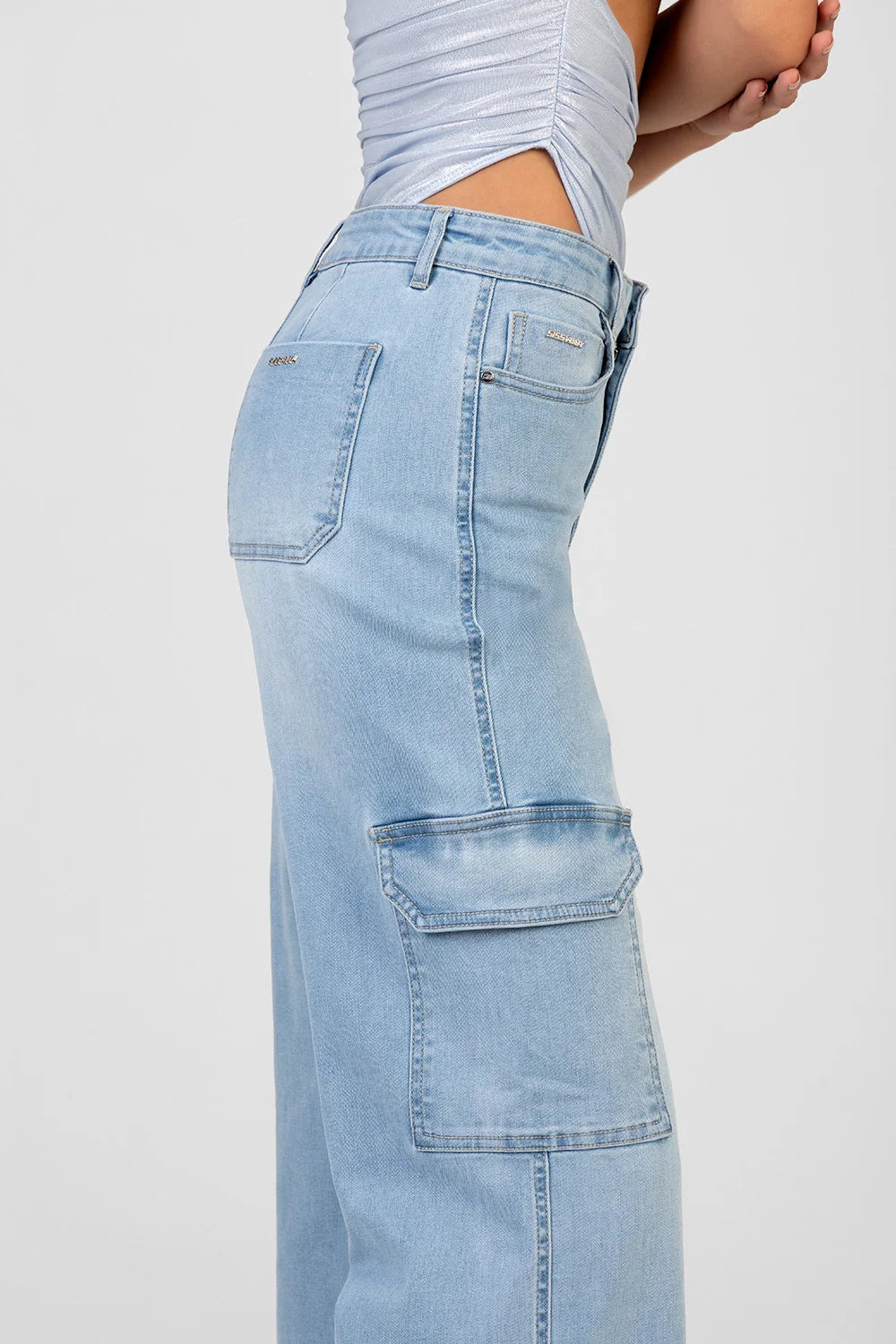 Sissy Boy Colleen Wide Leg Jeans-Light Vintage P33097