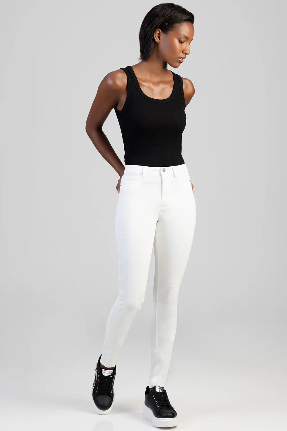 Sissy Boy Jennie Skinny Jeans-White P33483