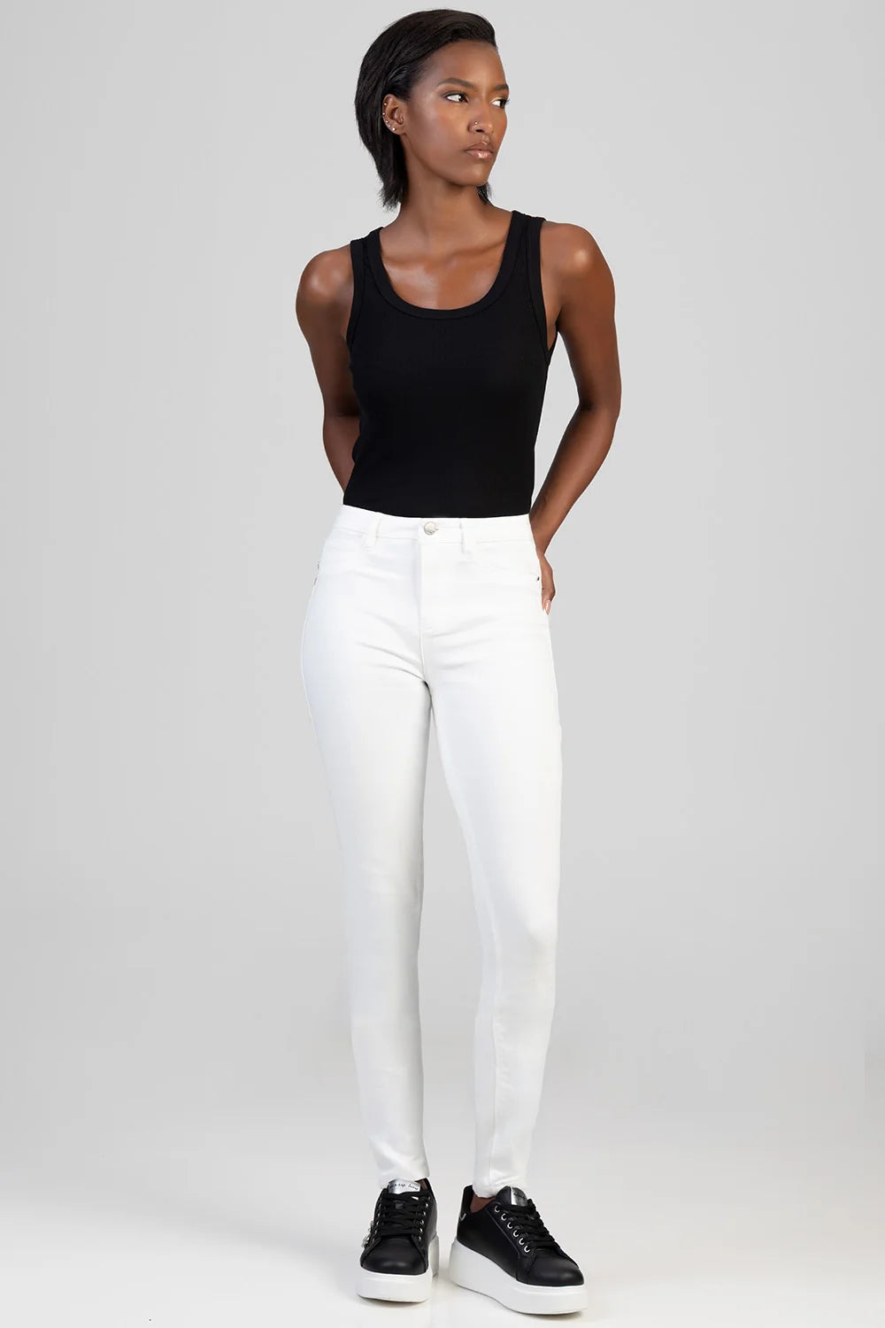 Sissy Boy Jennie Skinny Jeans-White P33483