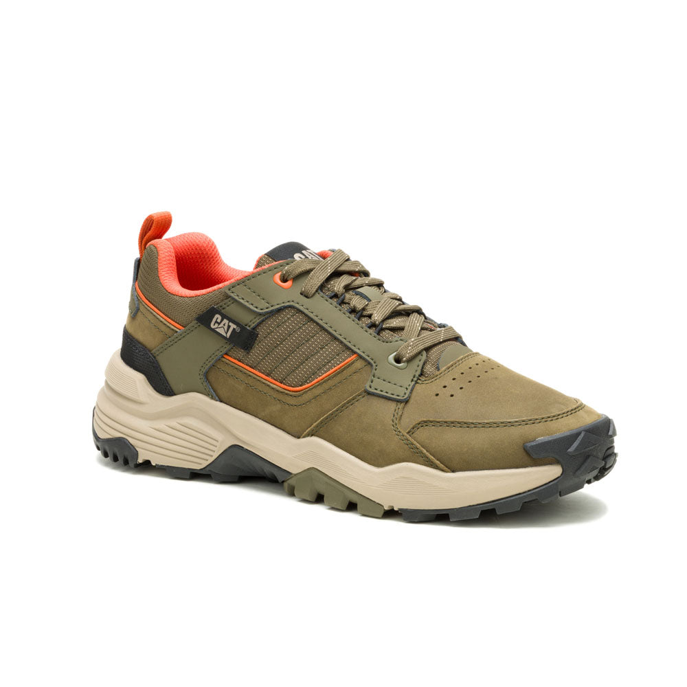 Caterpillar Men's Grape Leather-Dark Olive P726653