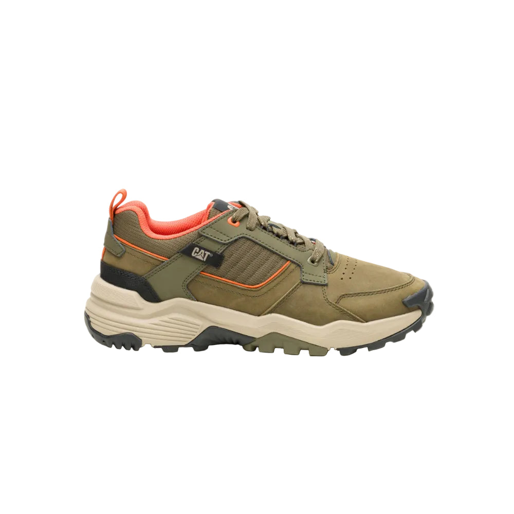 Caterpillar Men's Grape Leather-Dark Olive P726653