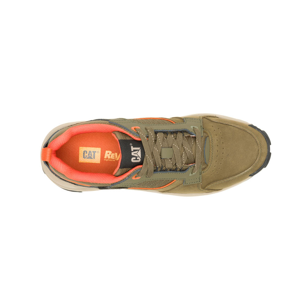 Caterpillar Men's Grape Leather-Dark Olive P726653