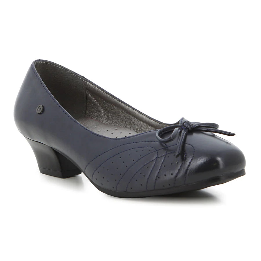 Pierre Cardin Dolce 2 Low Block Heels-Navy PCL10979NVNV