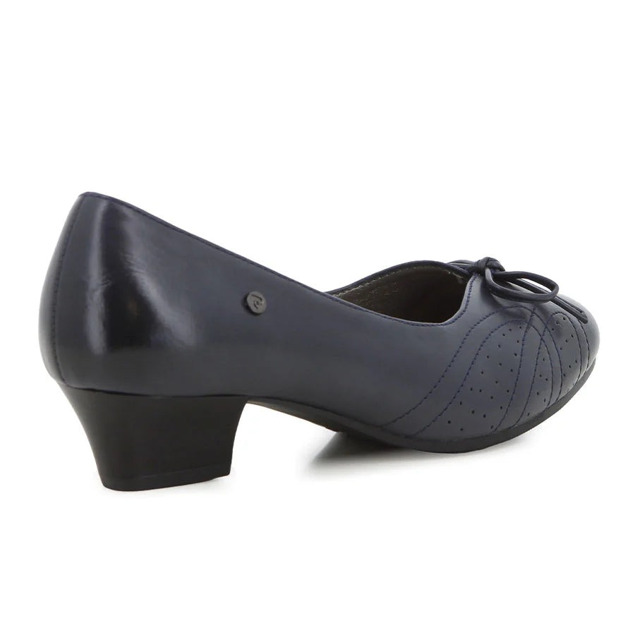 Pierre Cardin Dolce 2 Low Block Heels-Navy PCL10979NVNV