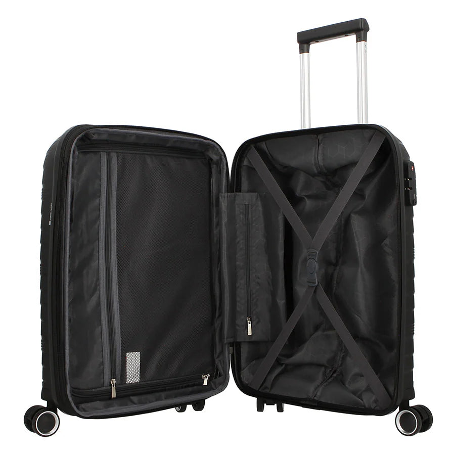 Pierre Cardin Montpellier 28″ Hard Shell Suitcase – Black