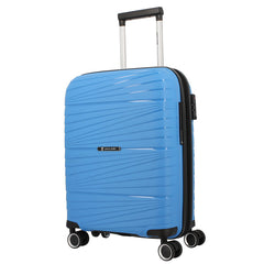 Pierre Cardin Montpellier Hard Shell Suitcase Sky Blue
