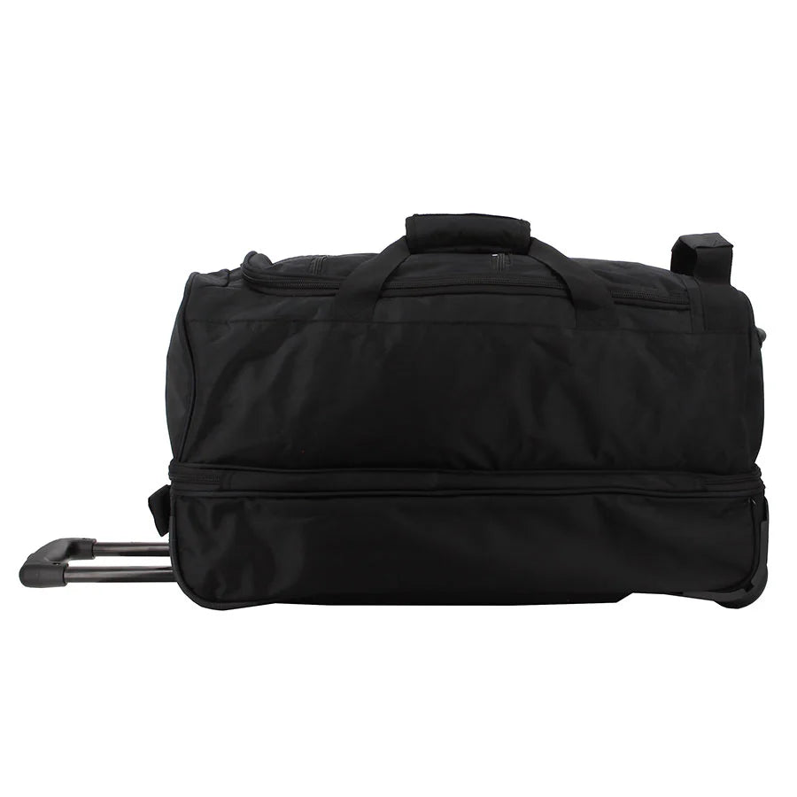 Pierre Cardin Double Decker Trolley Duffle Black Large 76CM - PCU02034BKBK-76