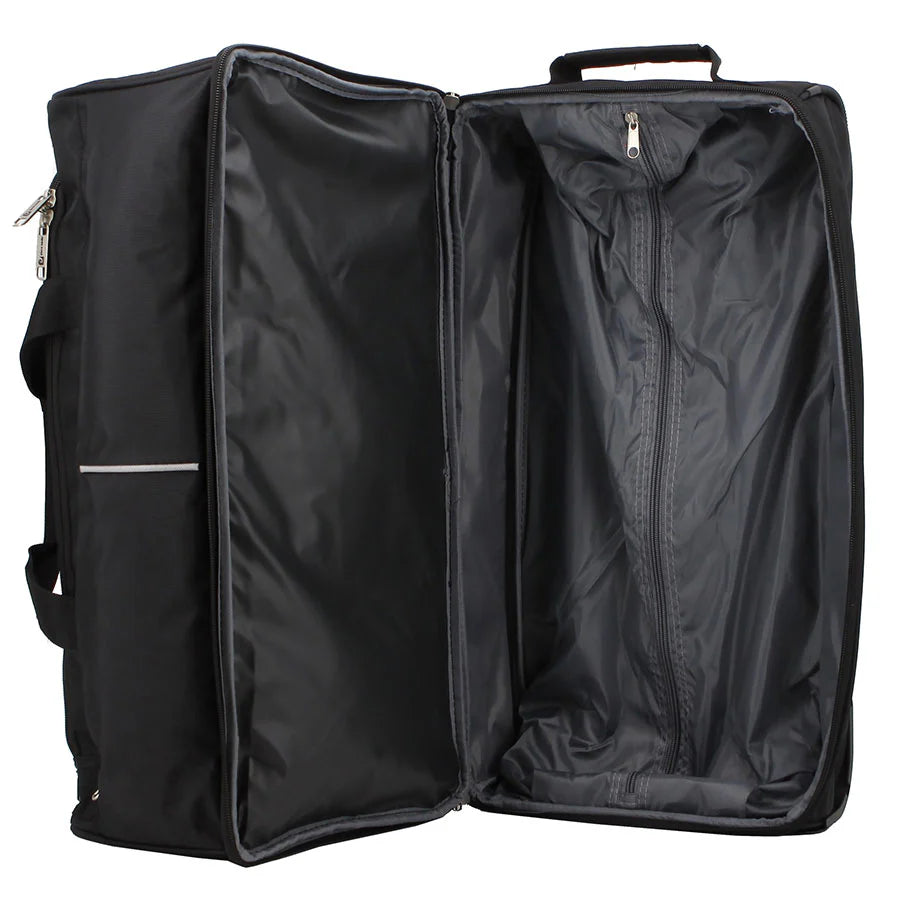 Pierre Cardin Double Decker Trolley Duffle Black Large 76CM - PCU02034BKBK-76