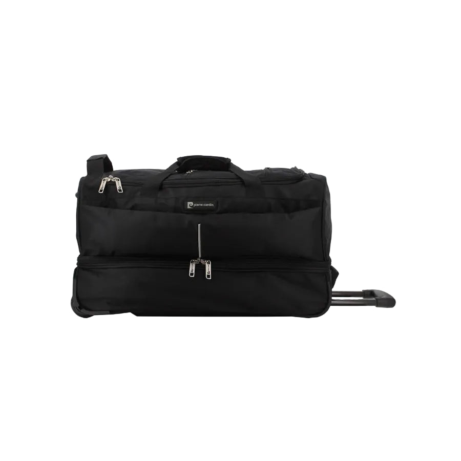 Pierre Cardin Double Decker Trolley Duffle Black Large 76CM - PCU02034BKBK-76