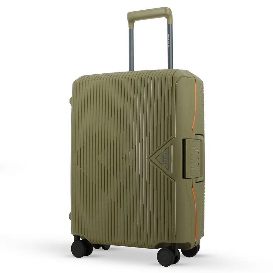 Pierre Cardin Cannes Clip Case Luggage Green/Orange