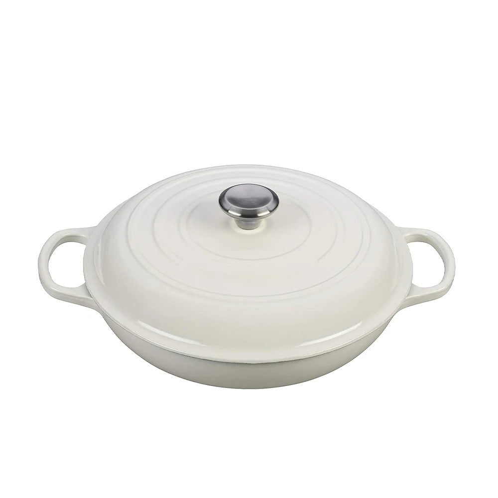 Cast Iron Saucepan 30cm Enamel Cream CH1223