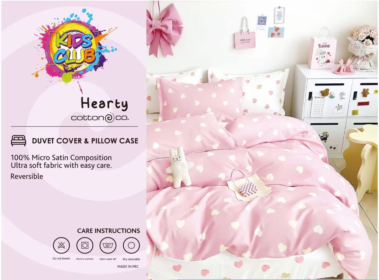 Kids Club Hearty Duvet Covers Set