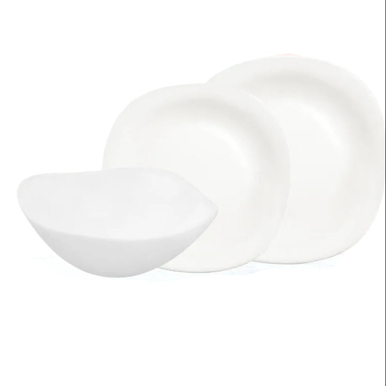 La Opala Quadra 12 Piece Dinner Set White DLO24