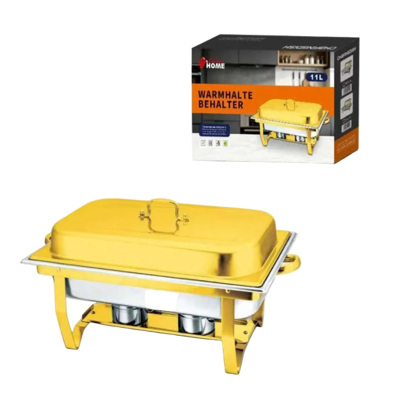 Condere Home Chafing Dish 11 L Single Gold/Silver CDH-74