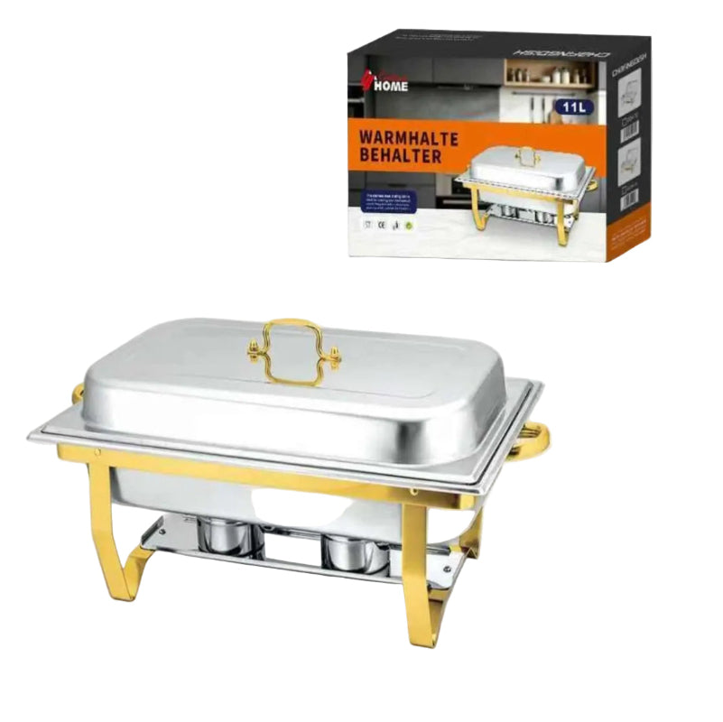 Condere Home Chafing Dish 11 L Single Silver/Gold CDH-72