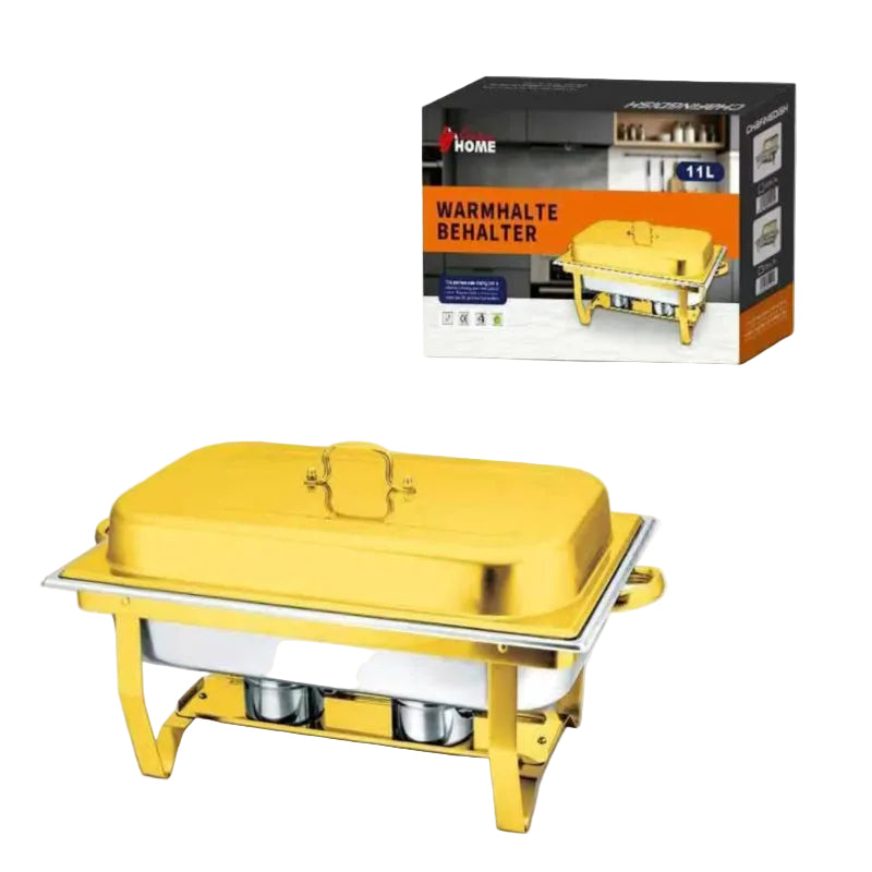 Condere Home Chafing Dish 11 L Double Gold/Silver CDH-75