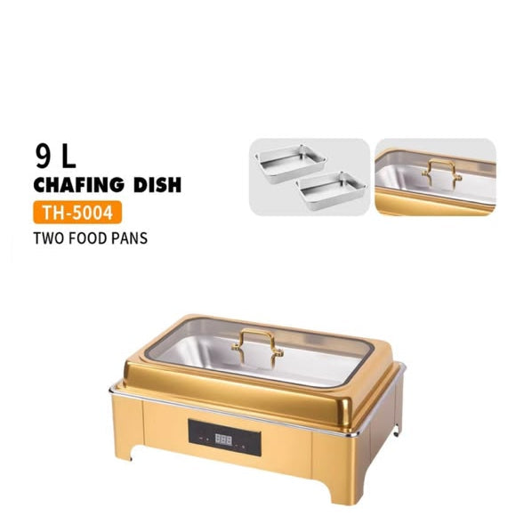 Condere Home Chafing Dish 9 L Double Gold TH-5004