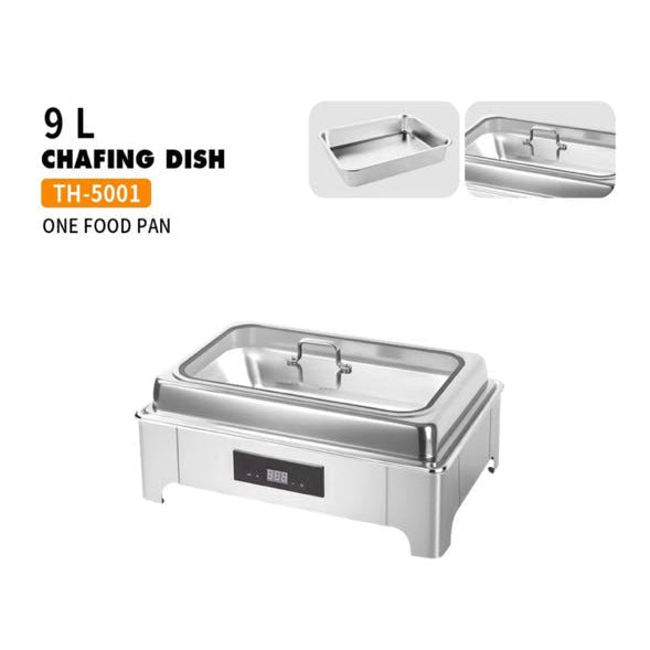 Condere Home Chafing Dish 9 L Single Silver TH-5001.