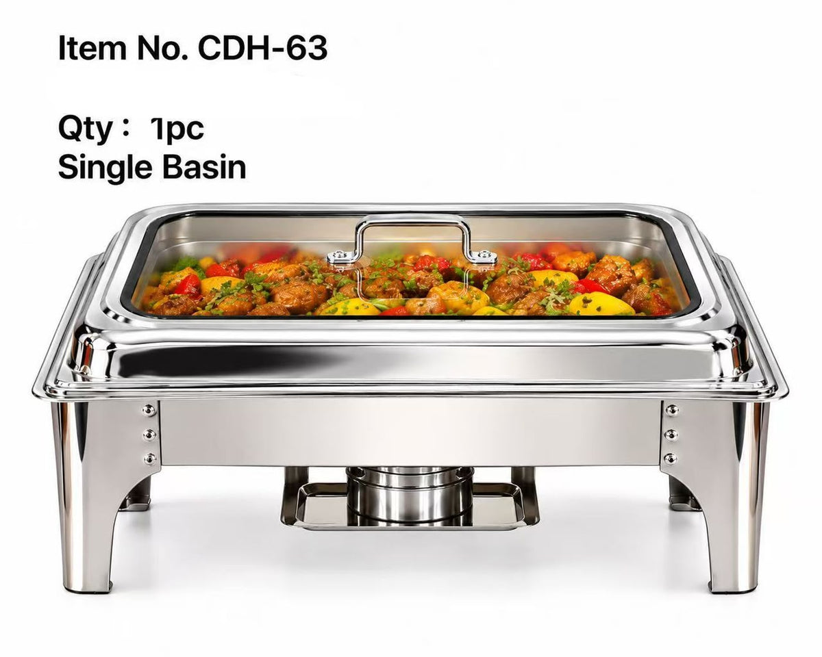 Condere Home Chafing Dish 9 L Single Silver CDH-63