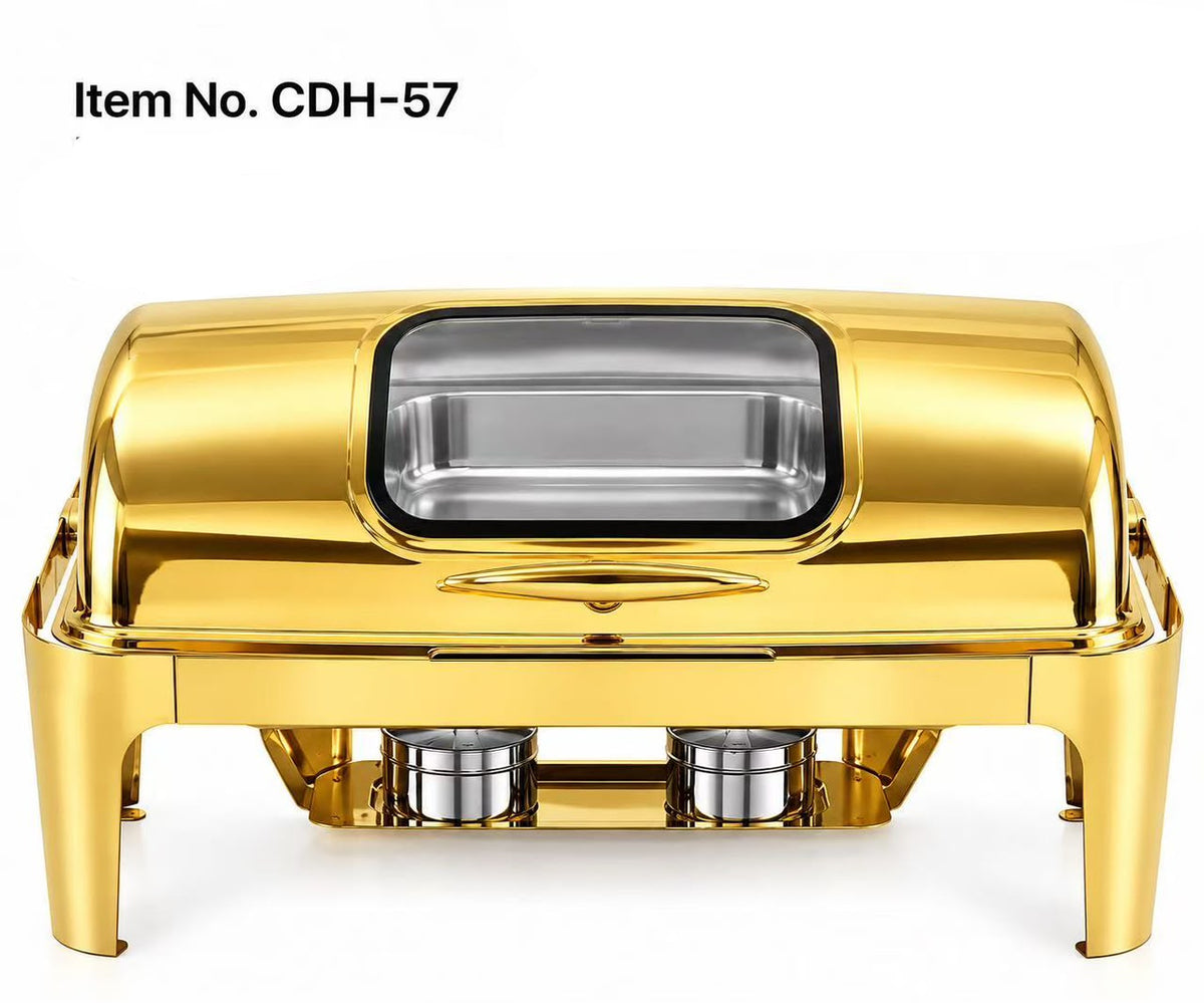 Condere Home Chafing Dish 9 L Single Gold CDH-57