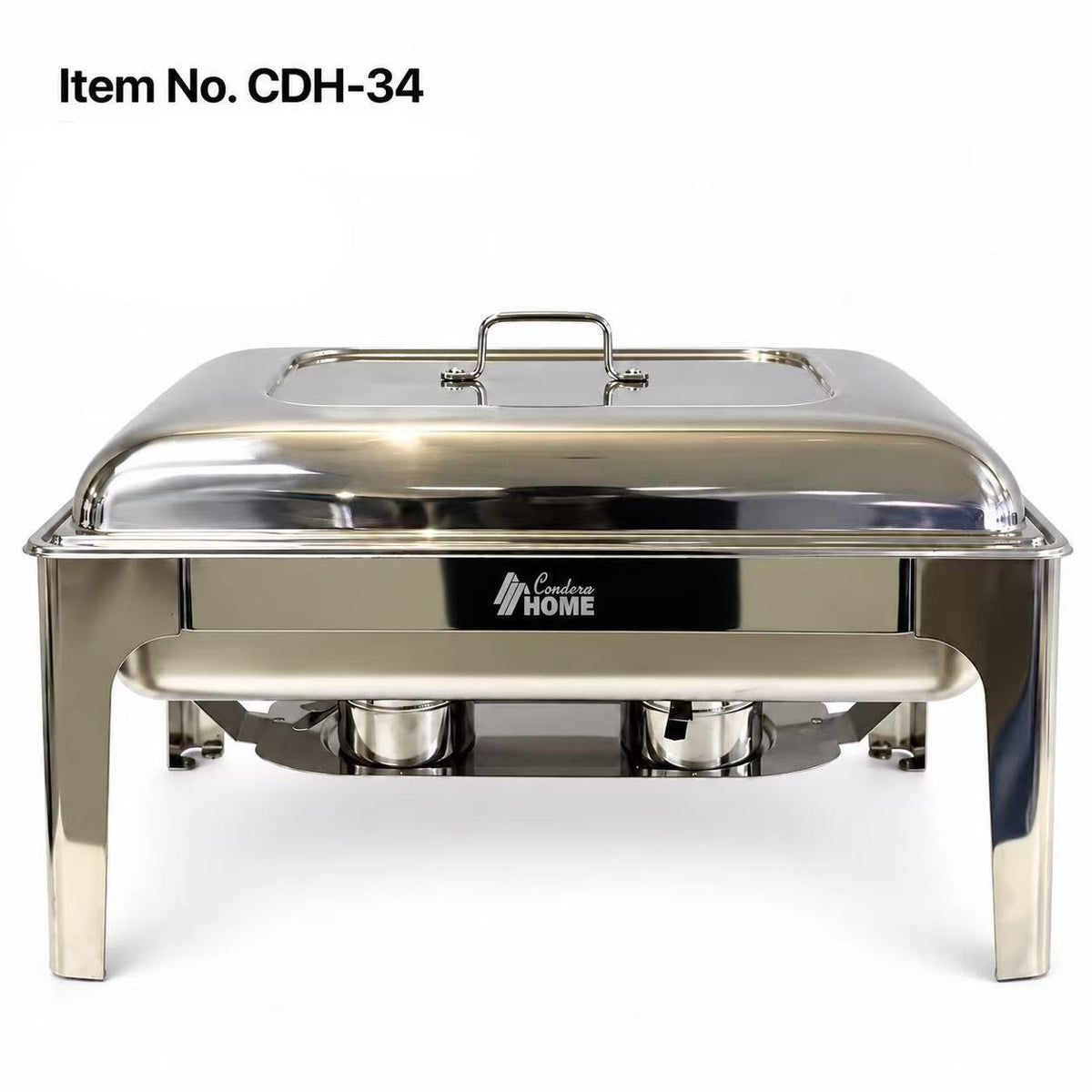 Condere Home Chafing Dish 9 L Double Silver CDH-34.