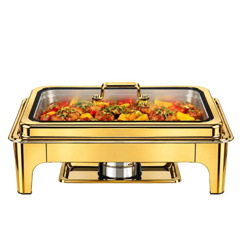 Condere Home Chafing Dish 9 L Single Gold CDH-70.