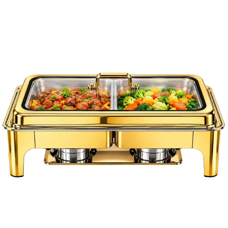 Condere Home Chafing Dish 9 L Double Gold CDH-71.