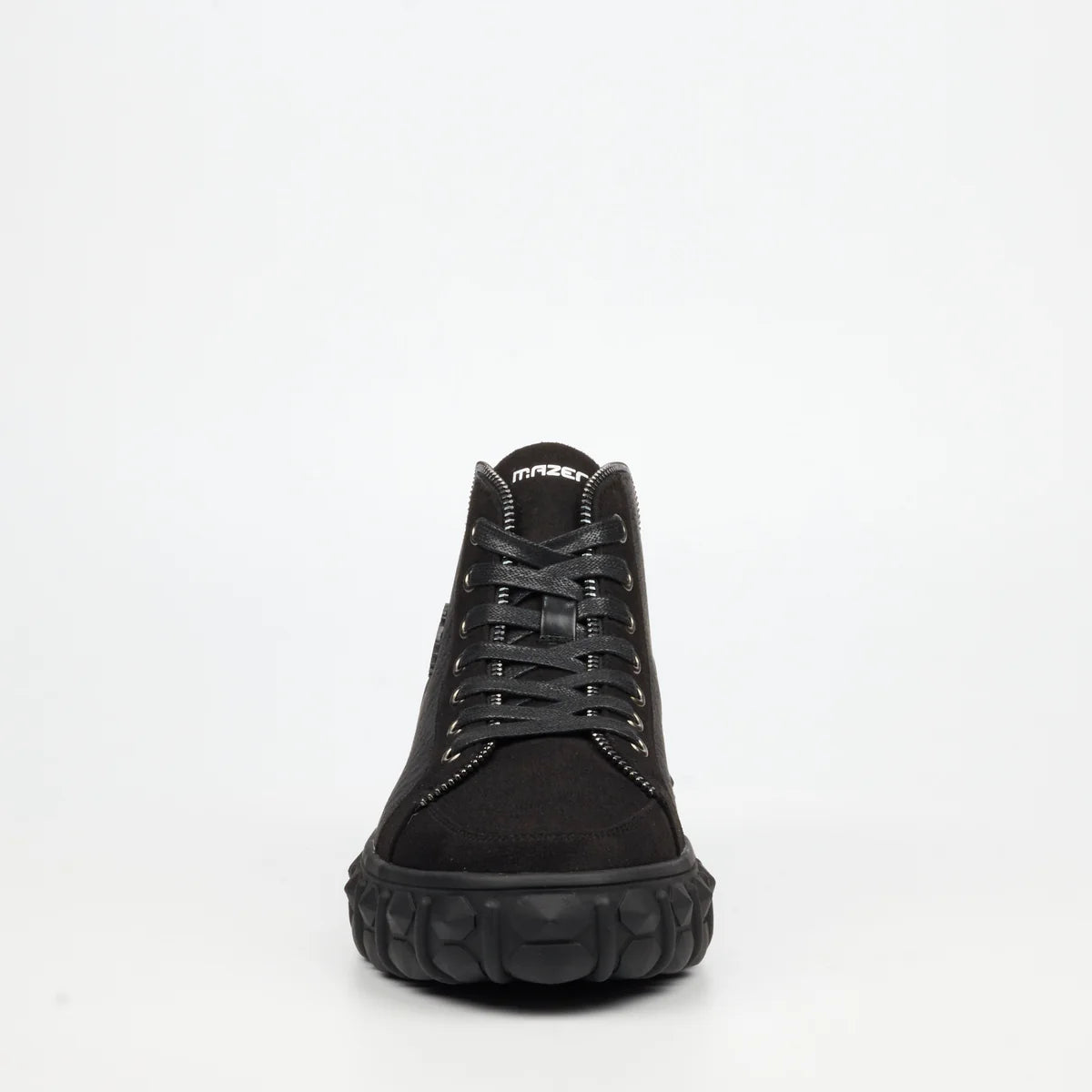 Mazerata Men's Pigale 15 Faux Suede Print Ankle Boot-Black