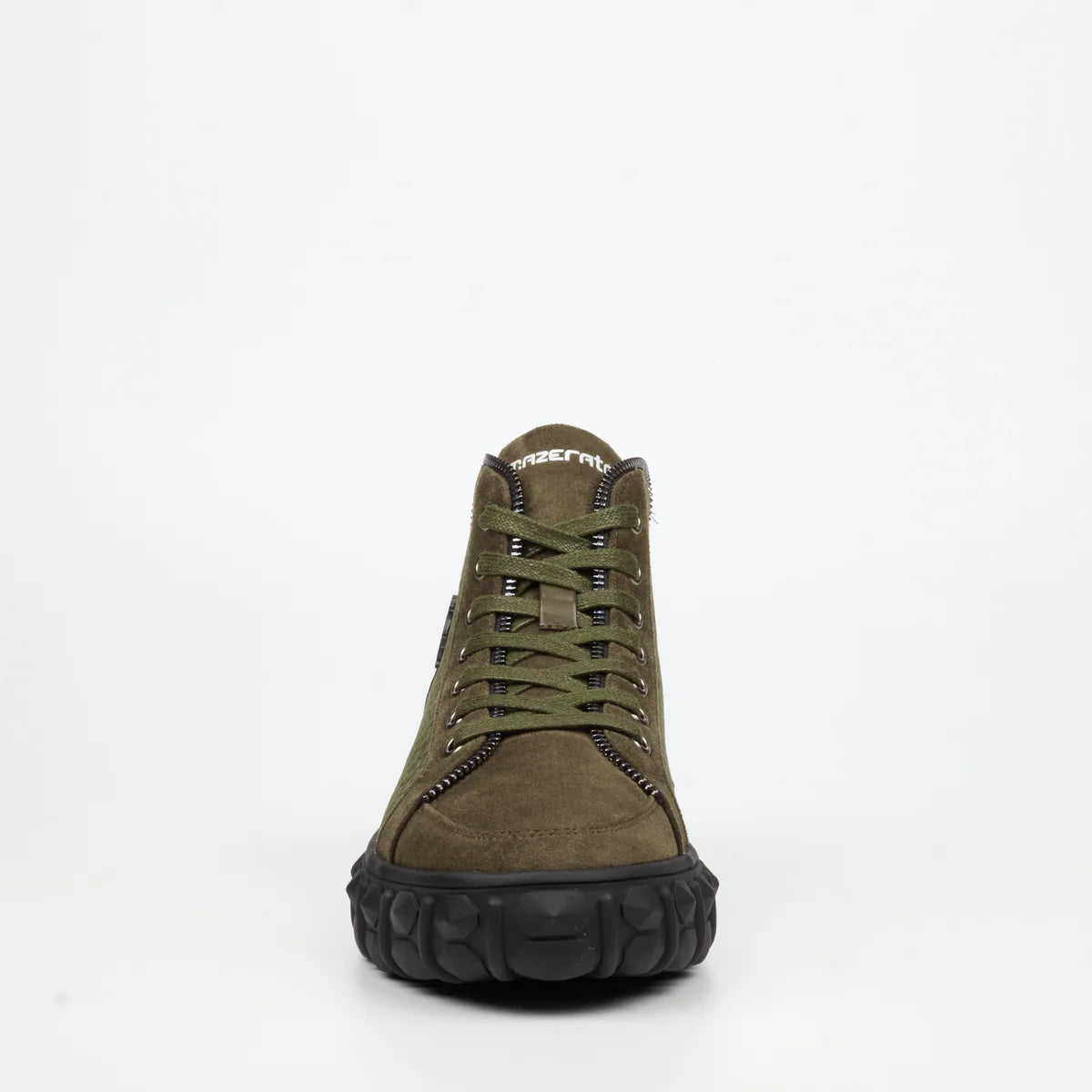 Mazerata Men's Pigale 15 Faux Suede Print Ankle Boot-Olive