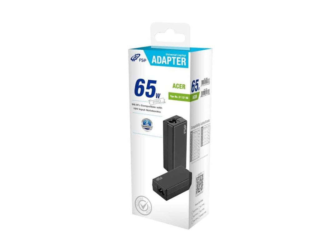 FSP PRO 65W  ACER PNA0652521 Universal Laptop Adapter.