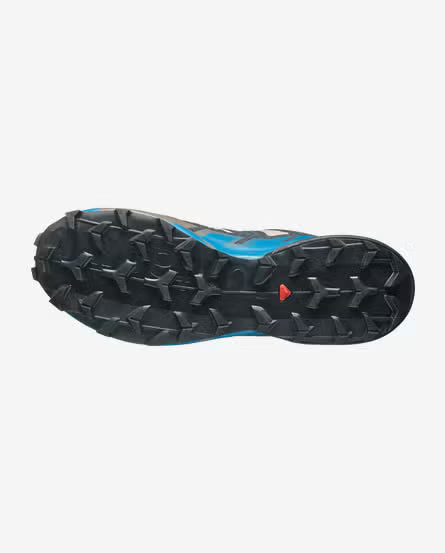 Salomon Speedcross 6 Mens Trail Running Shoes - Oxford Tan / Black / Mykonos Blue 454021